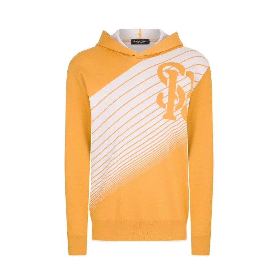 "Stefano Ricci Men's Premium Knit Hooded Jogging Sweatshirt"