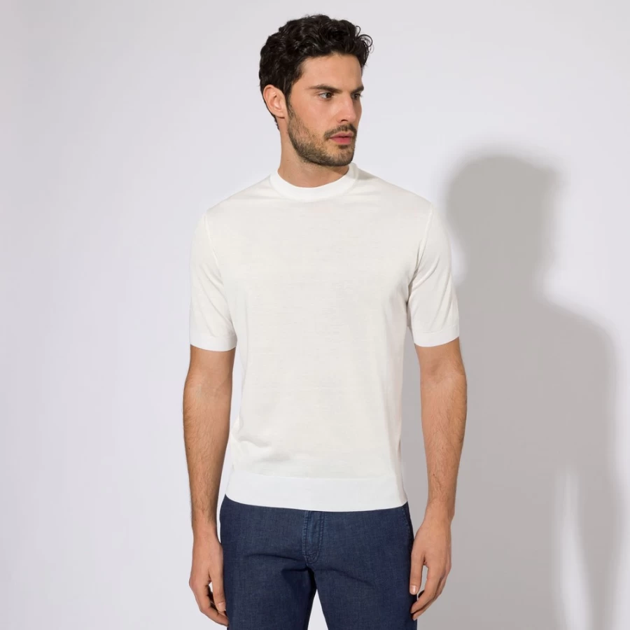 Stefano Ricci Men's Luxury Crewneck Sweater - Premium Cotton Knitwear for Men