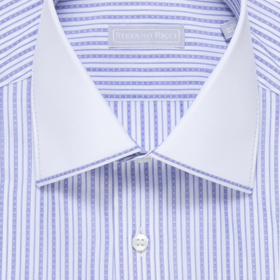 Stefano Ricci Men's Handmade Asti Shirt - Luxury Italian Cotton Dress Shirt