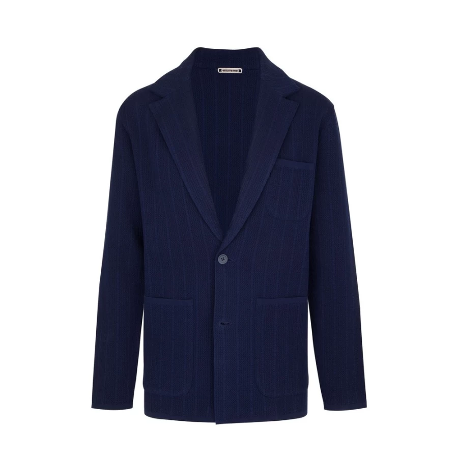 "Stefano Ricci Men's Knit Two-Button Jacket in F23130_189 Color"