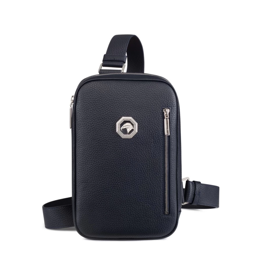 "Stefano Ricci Luxury Calfskin Leather Sling Backpack for Men"