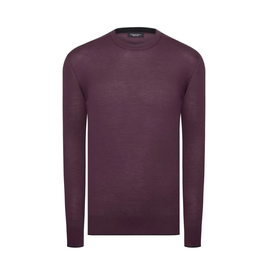 Stefano Ricci Men's Luxury Crewneck Sweater - Premium Cotton Knitwear for Elegant Casual Wear