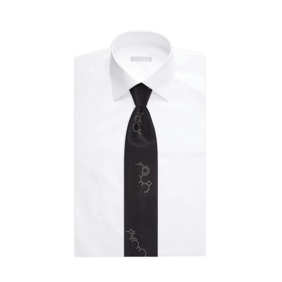 Stefano Ricci Handmade Luxury Silk Tie with Swarovski Crystals for Men - Premium Designer Necktie