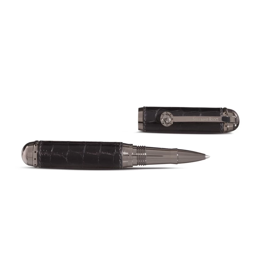 Stefano Ricci Luxury Crocodile Skin Ballpoint Pen for Elegant Writing
