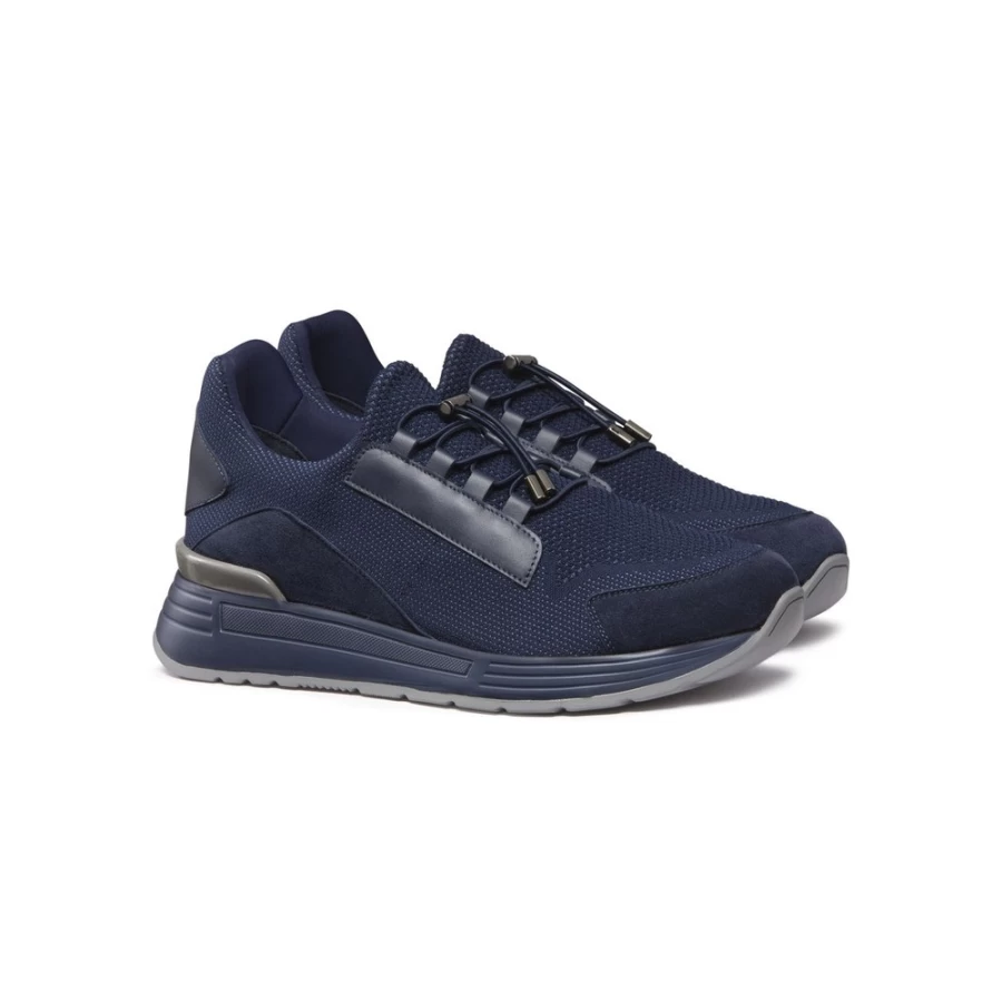 Stefano Ricci Luxury Suede & Calfskin Leather Technical Fabric Sneakers for Men