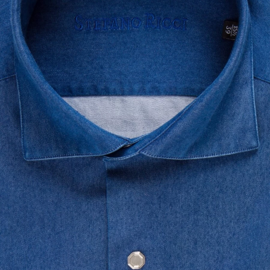 Stefano Ricci Men's Handmade Eboli Shirt – Luxury Italian Designer Dress Shirt