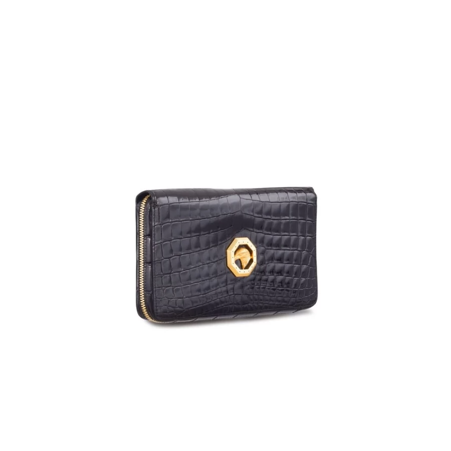 "Stefano Ricci Genuine Crocodile Leather Handmade Men's Wallet – Luxury Designer Accessory"