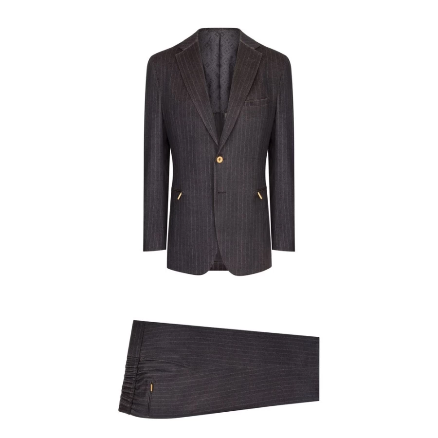 "Stefano Ricci Men's Two-Button Deconstructed Suit – Premium Tailored Blazer"