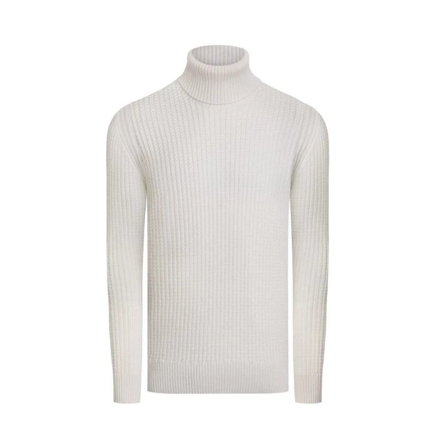 Stefano Ricci Men's Premium Turtleneck Sweater for Luxury Winter Wear