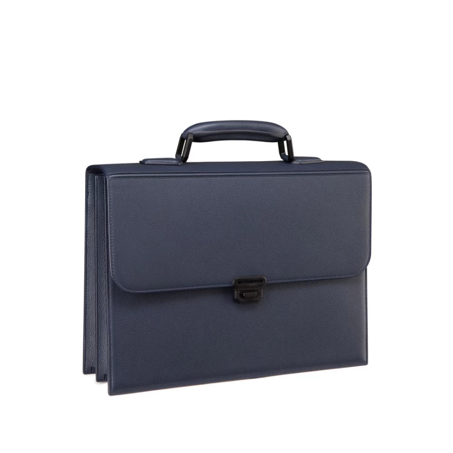 "Stefano Ricci Handcrafted Premium Calfskin Leather Briefcase for Men – Luxury Business Bag"
