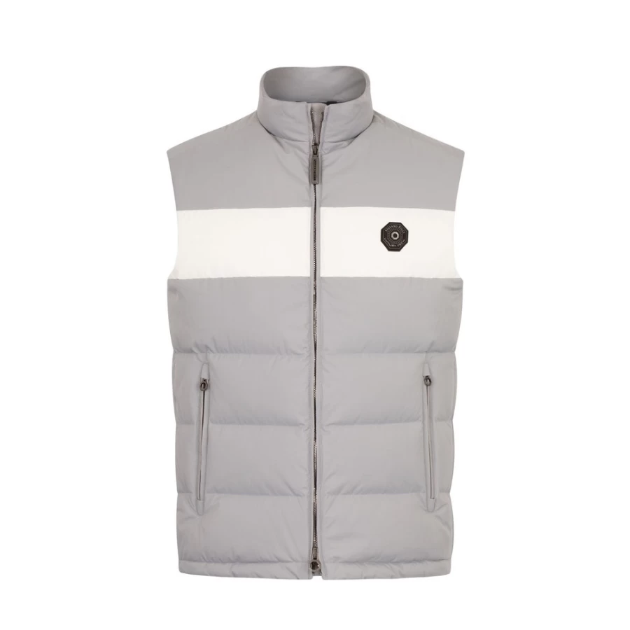 "Stefano Ricci Men's Luxury Hooded Gilet – Premium Quilted Vest for Style & Comfort"