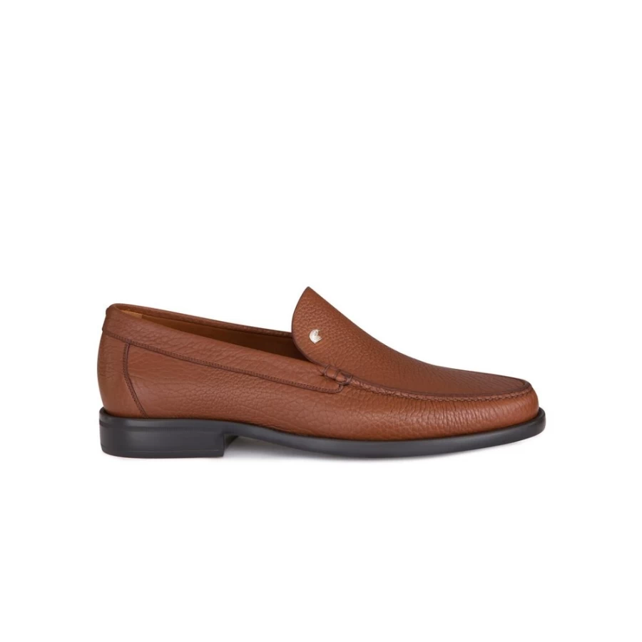 Stefano Ricci Men's Luxe Calfskin Leather Loafers - Premium Italian Designer Slip-On Shoes