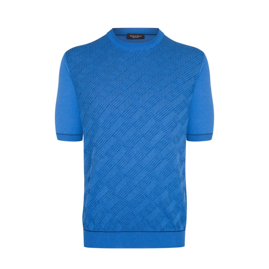 Stefano Ricci Men's Luxury Crewneck Sweater in Premium Fabric - Elegant Casual Knitwear