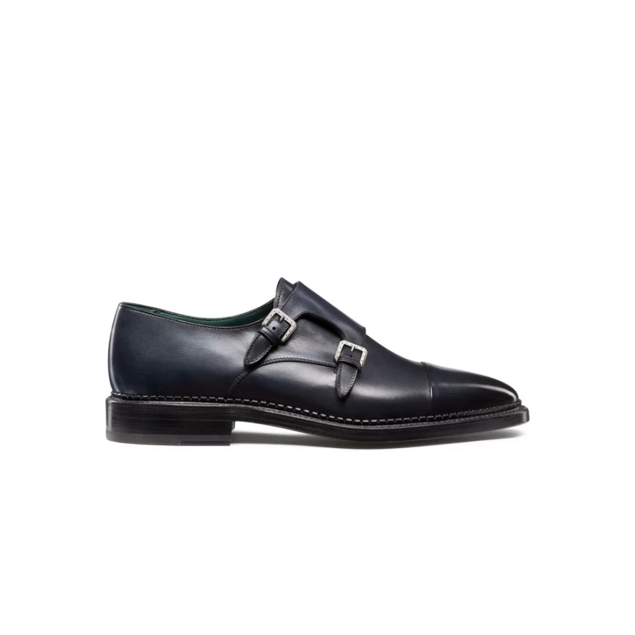 "Stefano Ricci Luxury Double Cutaway Monk Strap Dress Shoes for Men"