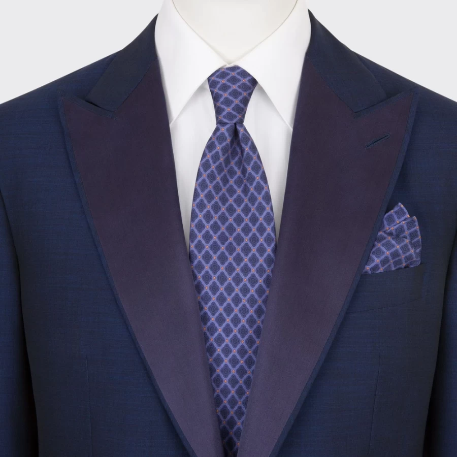 Stefano Ricci Luxury Hand-Printed Silk Tie Set in Elegant Design - 37070_001 Color