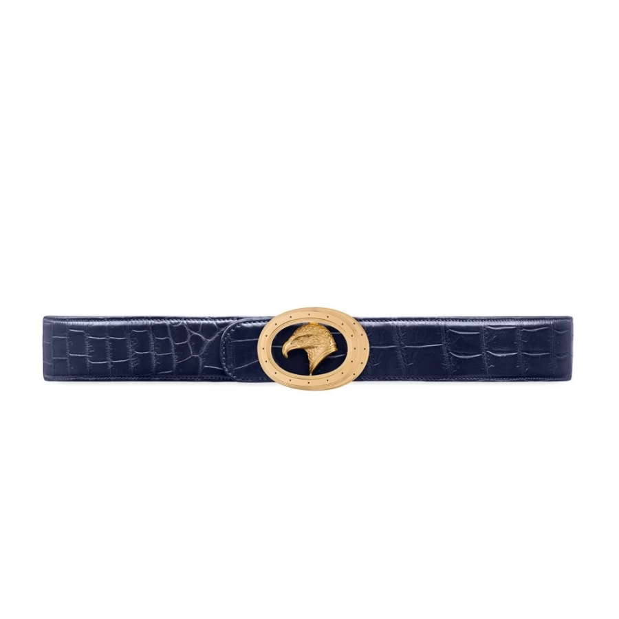 Stefano Ricci Handmade Genuine Crocodile Leather Belt in B013 Brown - Luxury Men's Accessory