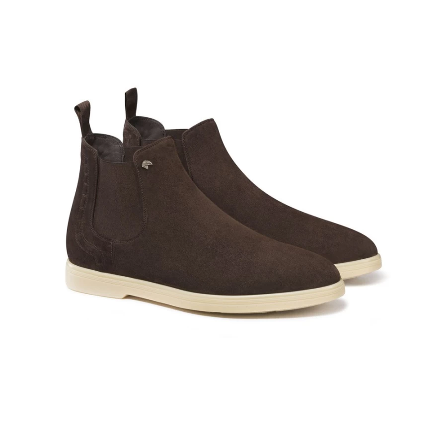 Stefano Ricci M019 Suede Beatle Boots for Men - Premium Leather Ankle Boots