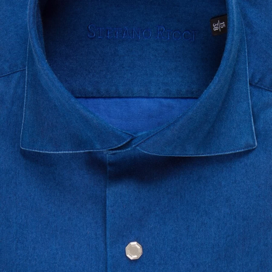 Stefano Ricci Men's Handmade Eboli Shirt – Premium Luxury Dress Shirt for Men