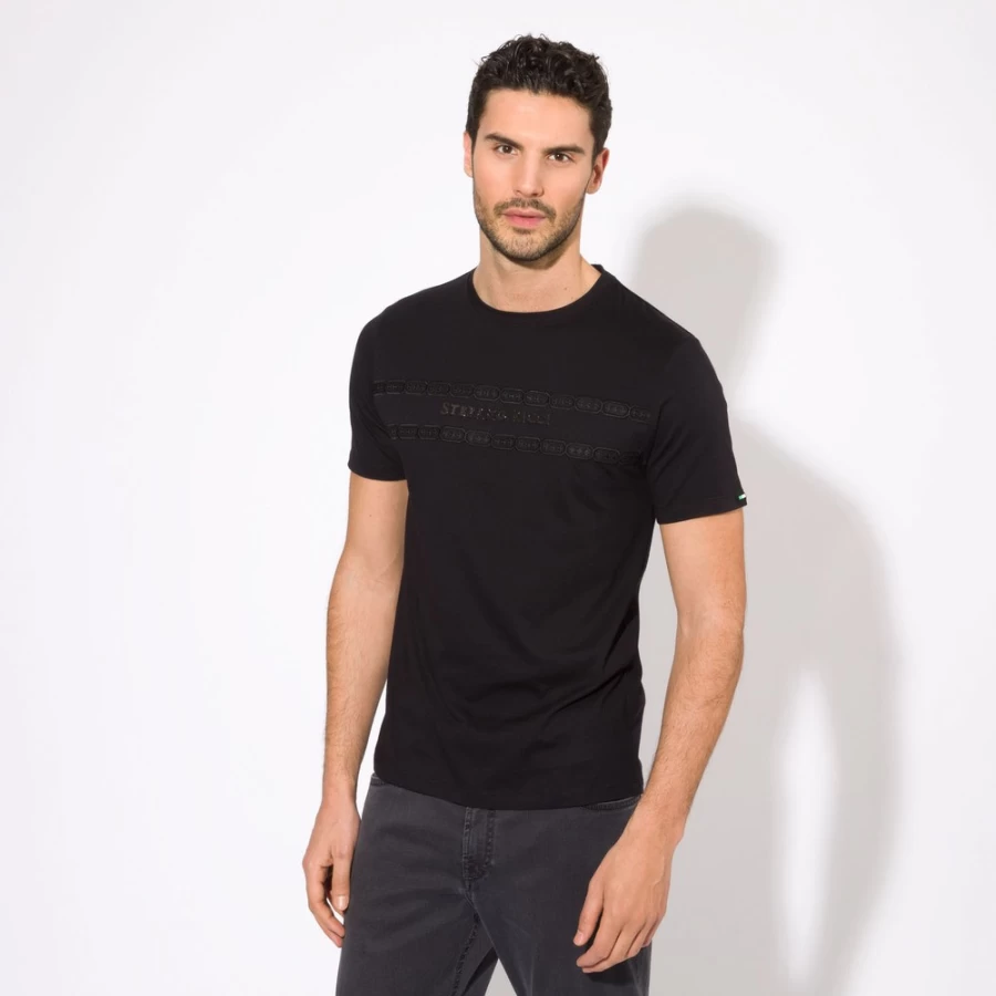 Stefano Ricci Luxury Men's Premium Cotton T-Shirt for Elegant Casual Wear