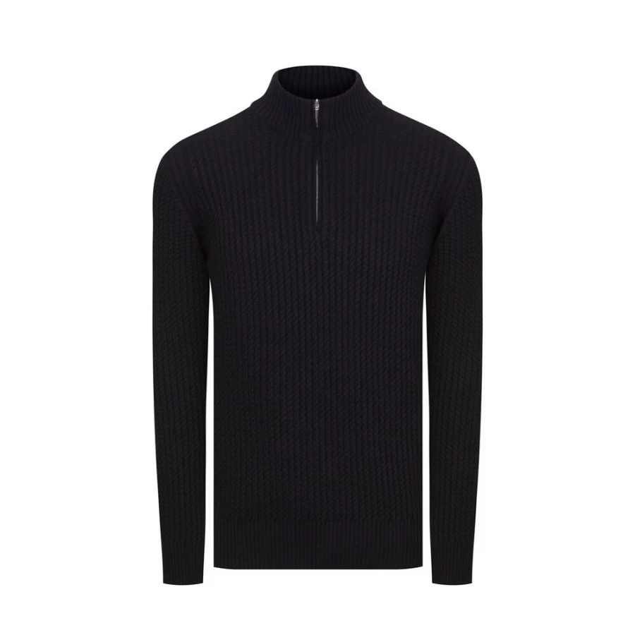 Stefano Ricci Men's Zip Mockneck Sweater - Premium Luxury Knitwear for Modern Style