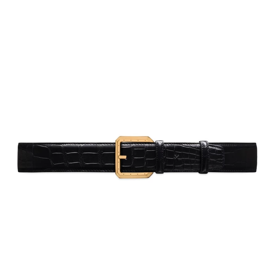 Stefano Ricci Luxury Matted Crocodile Skin Belt for Men - Premium Designer Accessory