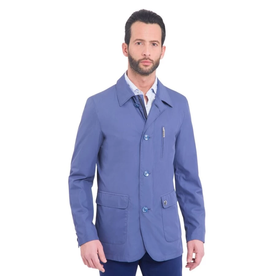 Stefano Ricci Men's Luxury Silk Field Jacket – Premium Travel Blazer for Elegant Outdoors