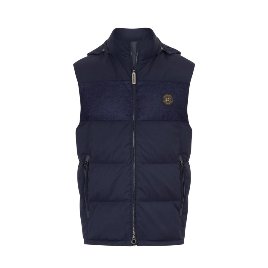 "Stefano Ricci Men's Luxury Padded Gilet Vest for Premium Comfort"