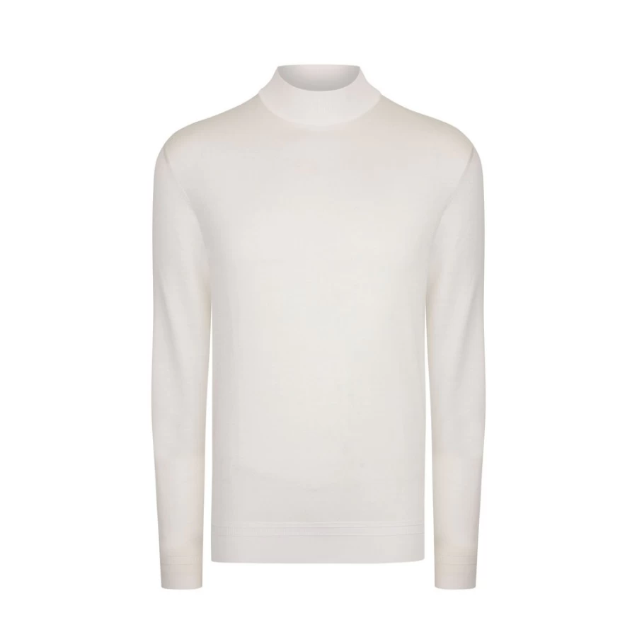 Stefano Ricci Men's Luxury Silk Mockneck Sweater - Elegant Knit Pullover for Sophisticated Style