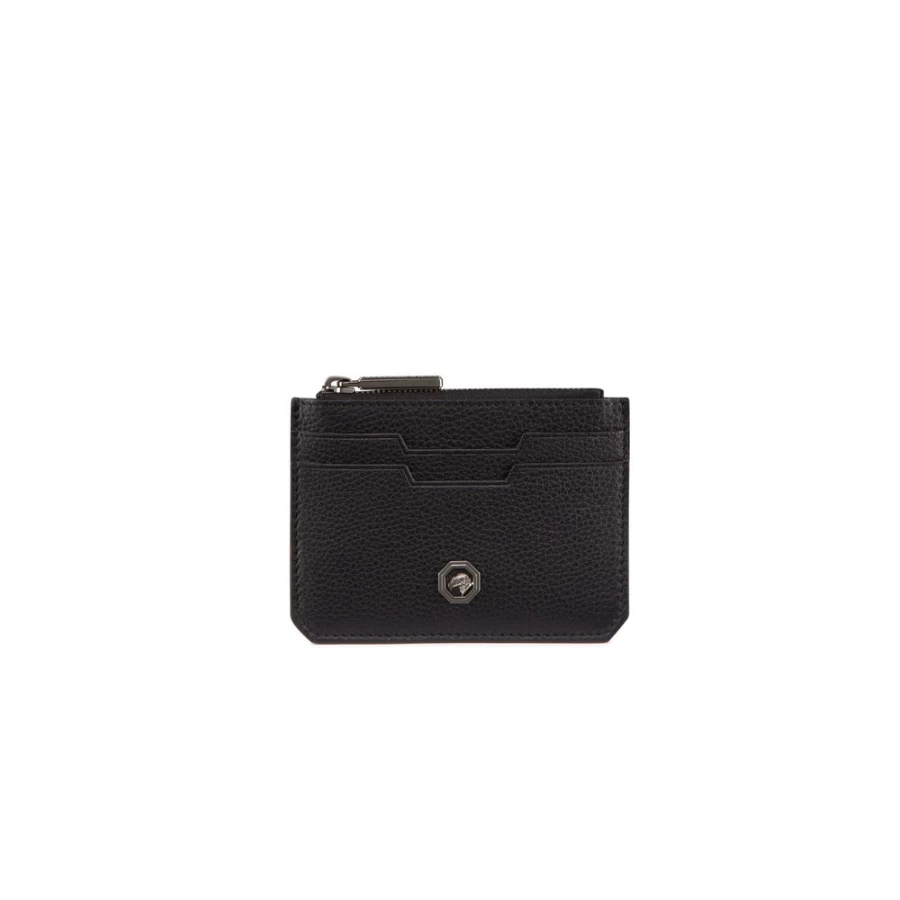 "Stefano Ricci Luxury Calfskin Leather Coin Wallet – Premium Small Leather Pouch for Coins & Cards"