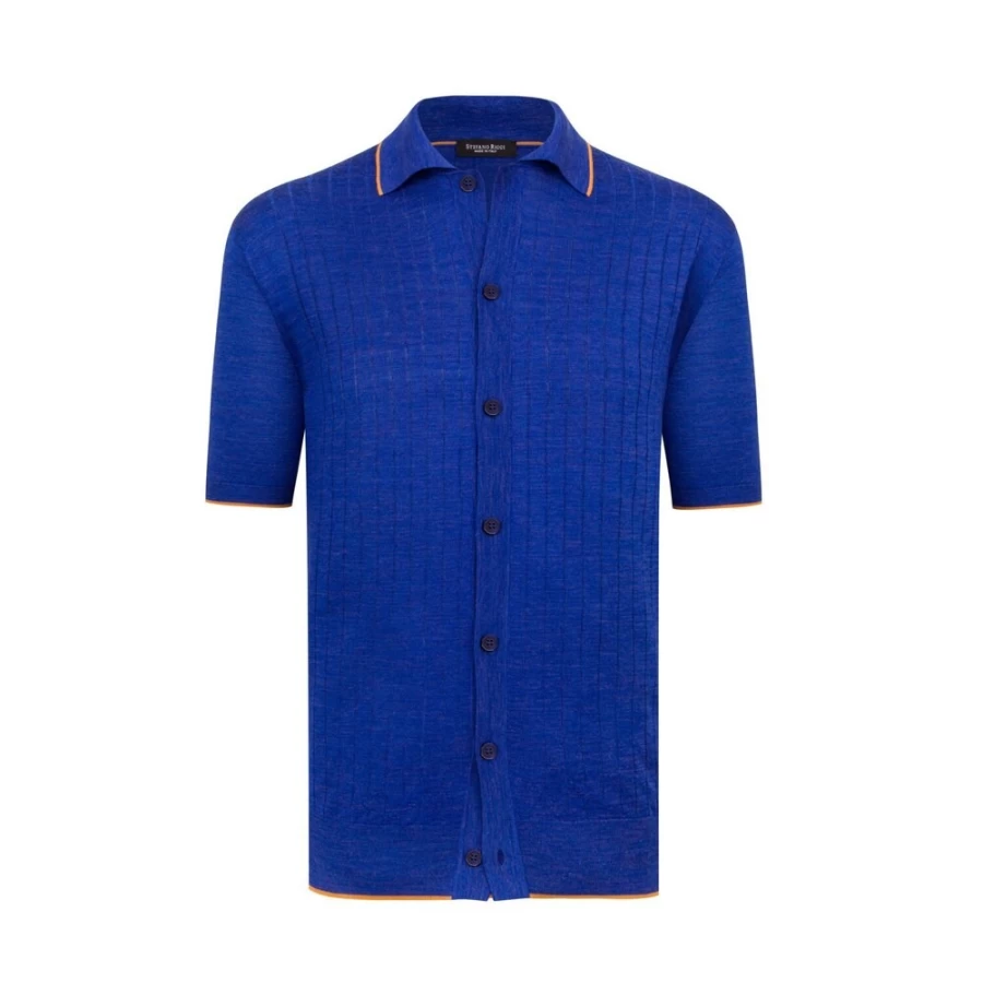 Stefano Ricci Men's Luxury Polo Sweater - Premium Cotton Knitwear for Classic Style