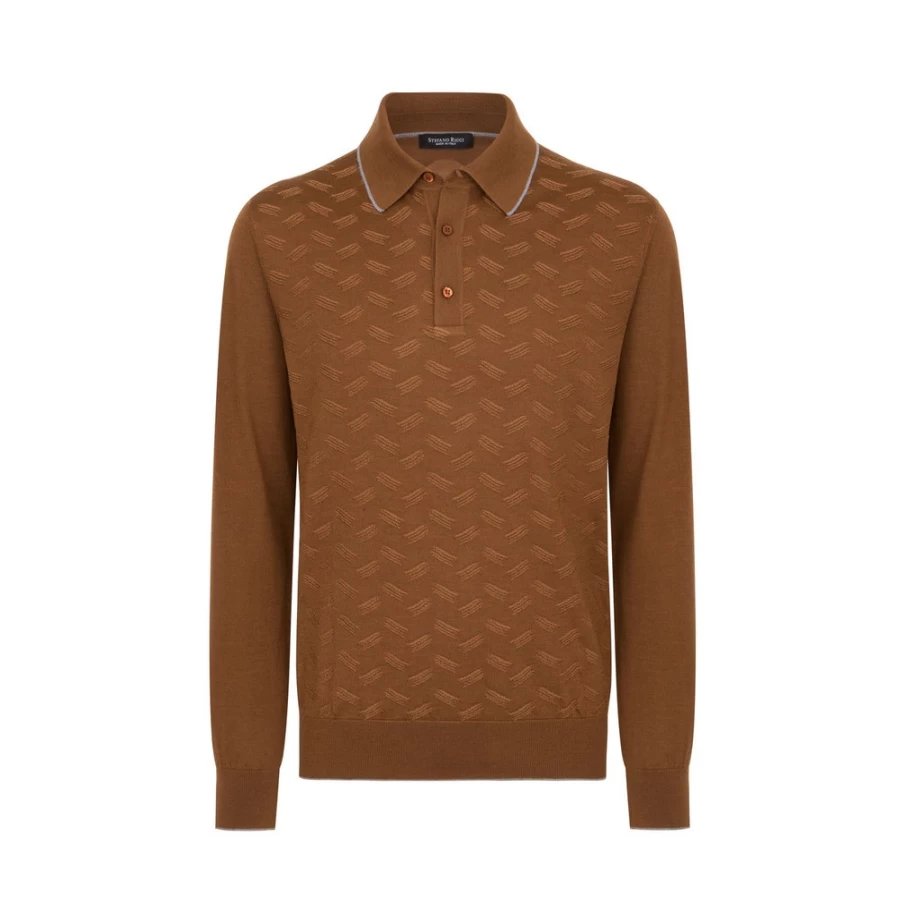 Stefano Ricci Men's Knit Three-Button Polo Shirt in F22439_3247 Color