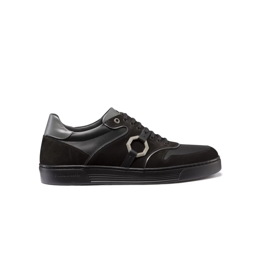 Stefano Ricci Luxury Suede & Calfskin Leather Men's Sneakers – Premium Italian Designer Shoes