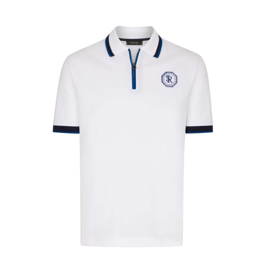 Stefano Ricci Men's Premium Zip Polo Shirt in Classic Design