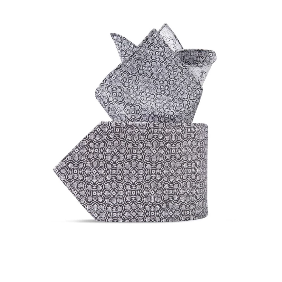 Stefano Ricci Luxury Hand-Printed Silk Tie Set in Elegant Color 33016_008