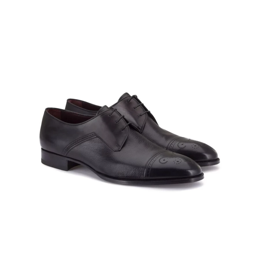 "Stefano Ricci Men's Calfskin Derby Brogue Dress Shoes Luxury Italian Leather Oxfords"