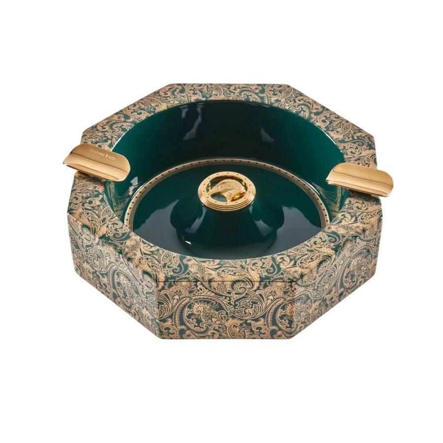 "Stefano Ricci Luxury Porcelain Cigar Ashtray – Elegant Smoking Accessory"