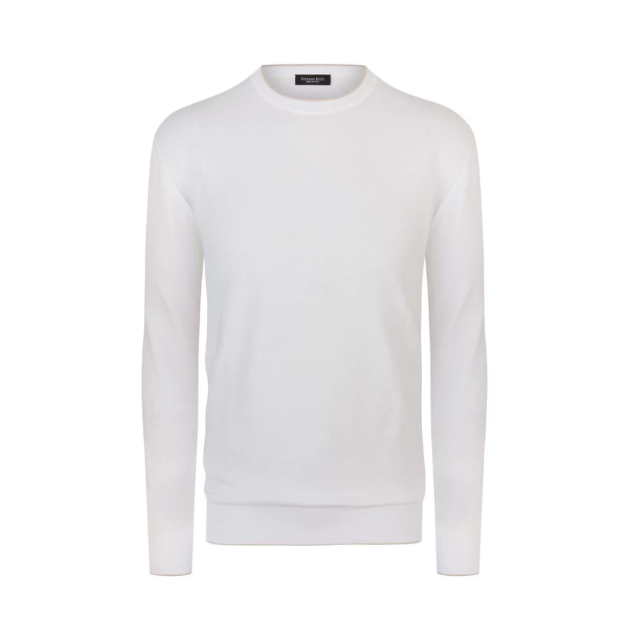 Stefano Ricci Men's Luxury Crewneck Sweater Premium Cotton Knitwear