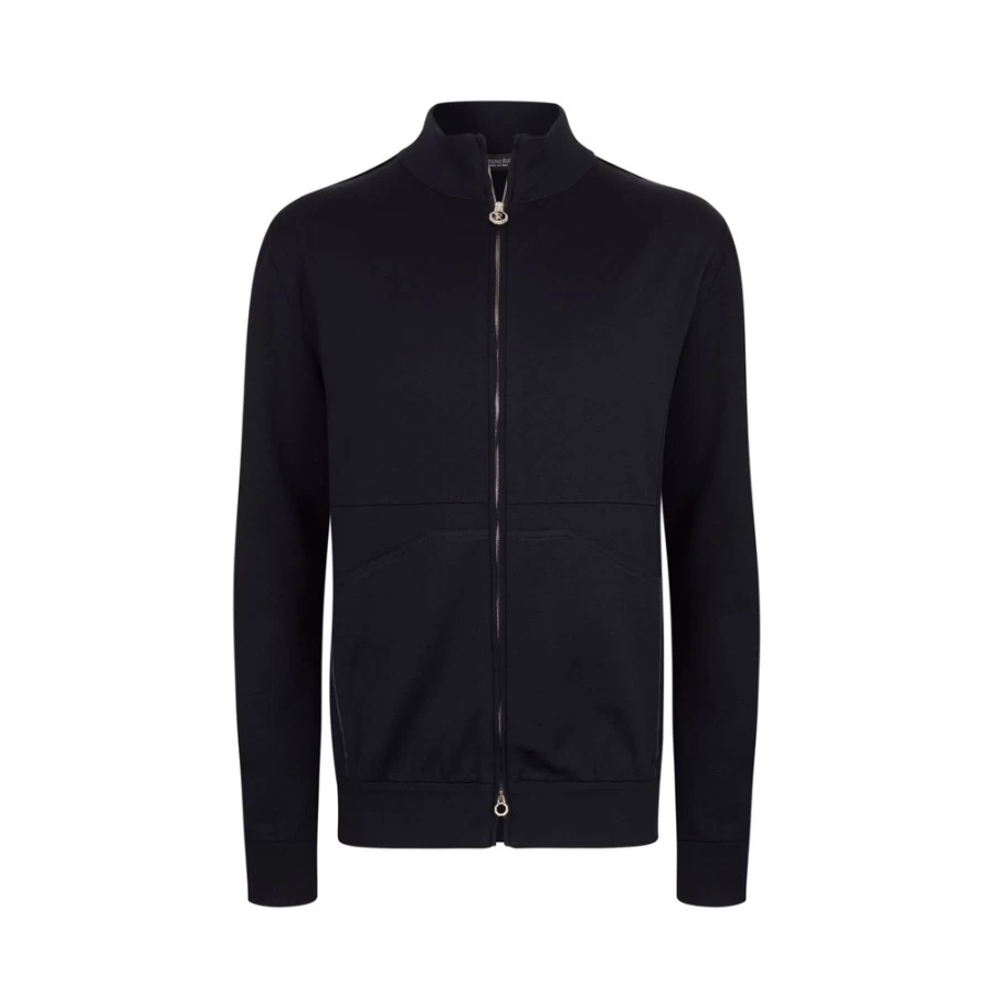 Stefano Ricci Men's Premium Zip Mockneck Sweater - Luxury Knitwear for Men