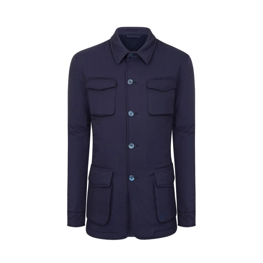 Stefano Ricci Men's Silk Field Jacket – Luxury Lightweight Outerwear for Elegant Style