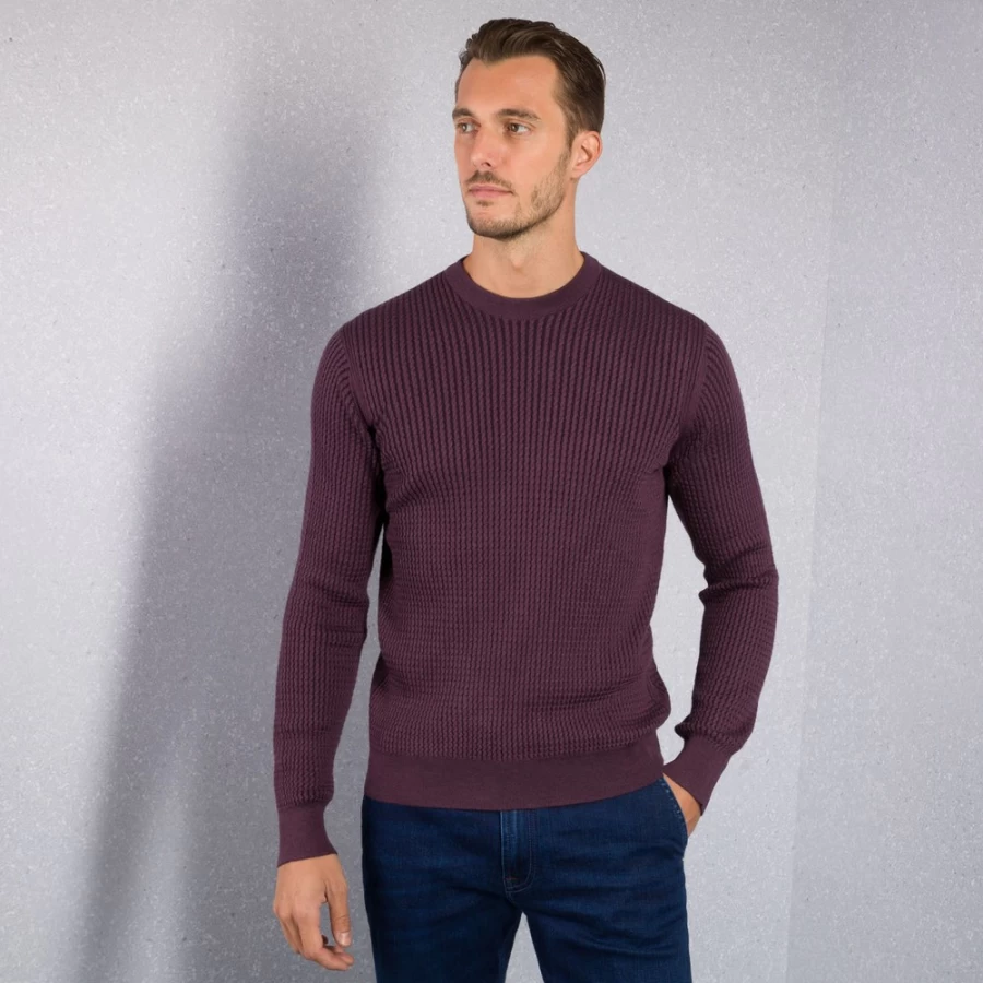 Stefano Ricci Men's Luxury Crewneck Sweater - Premium Cotton Knitwear for Elegant Style