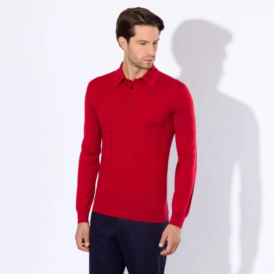 Stefano Ricci Men's Premium Three-Button Polo Shirt in Classic Color F20316_412