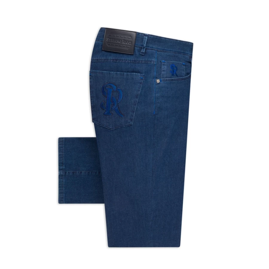 Stefano Ricci Men's Blin Wash Premium Denim Jeans