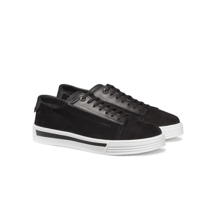 "Stefano Ricci Men's N999 Calfskin Leather Sneakers – Premium Luxury Designer Shoes"