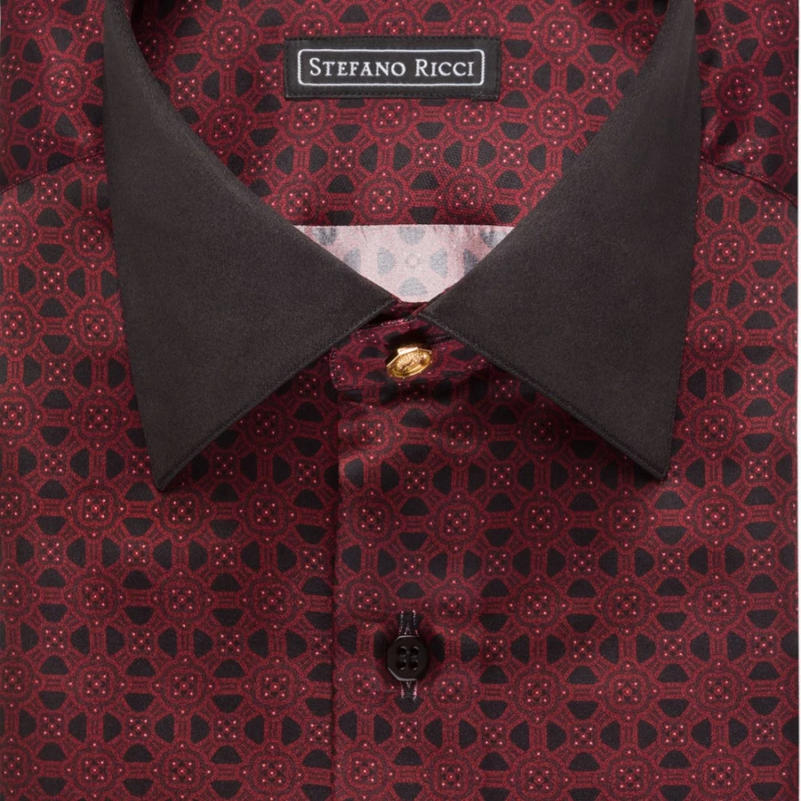 Stefano Ricci Men's Handmade Ivrea Shirt – Premium Luxury Cotton Dress Shirt for Men