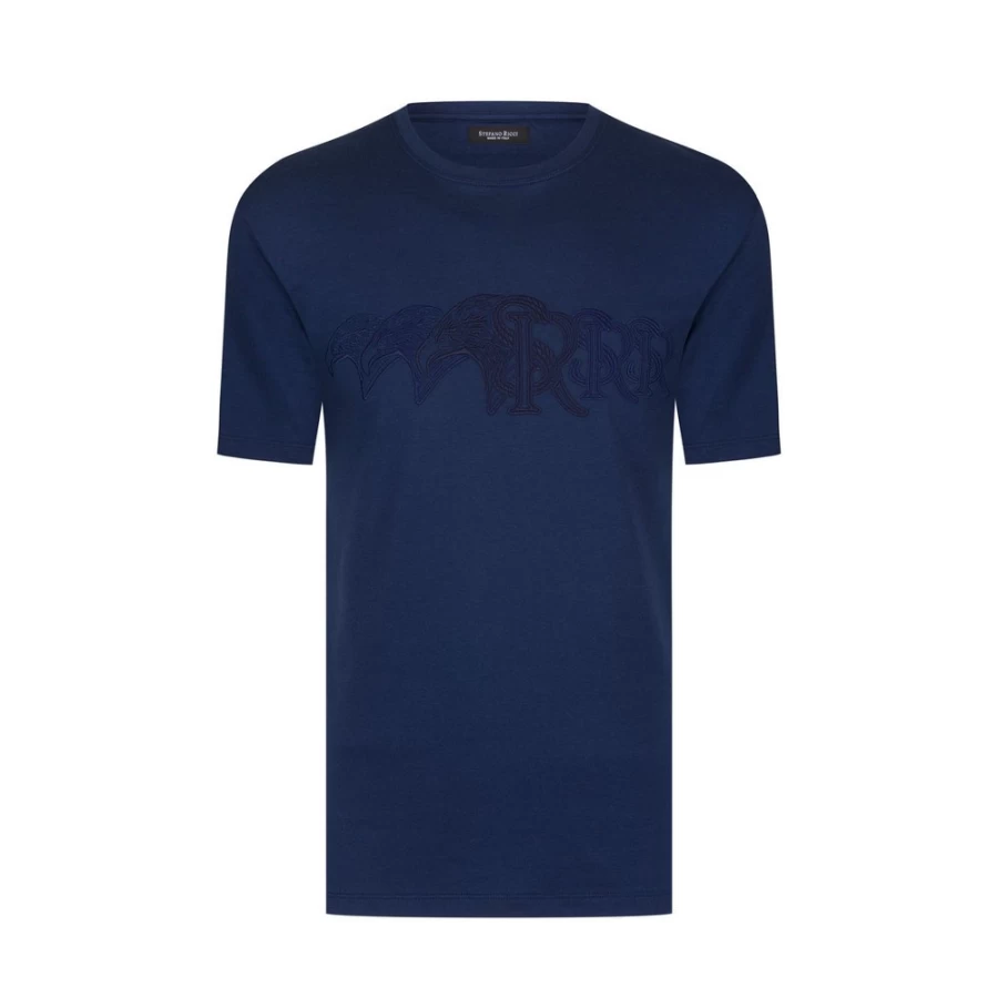 Stefano Ricci Luxury Men's Premium Cotton T-Shirt - Classic Fit Fashion Tee
