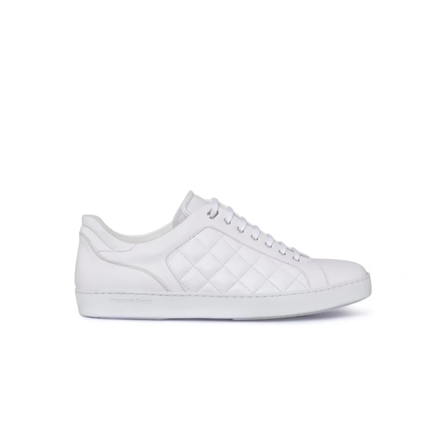 Stefano Ricci Luxury Calfskin Leather Sneakers in W007 Color for Men