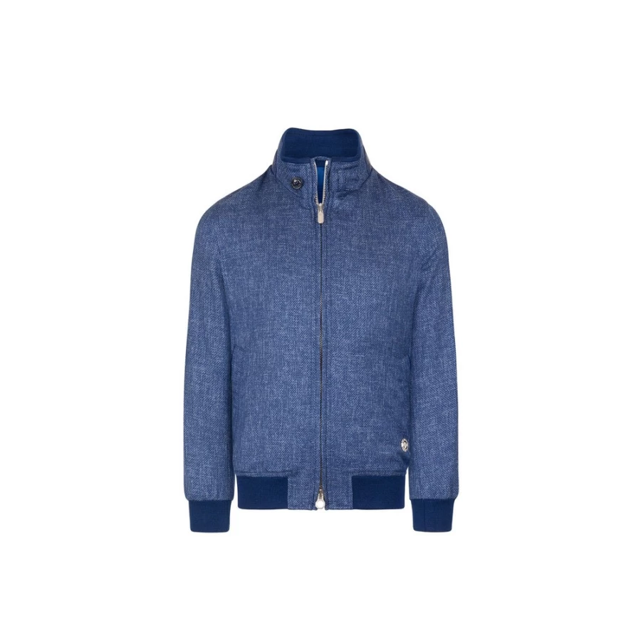Stefano Ricci Junior Blouson Jacket with Genuine Crocodile Leather Details