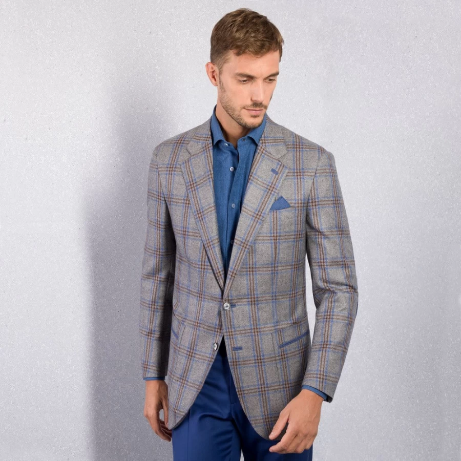 "Stefano Ricci Men's Luxury Two-Button Blazer Jacket"
