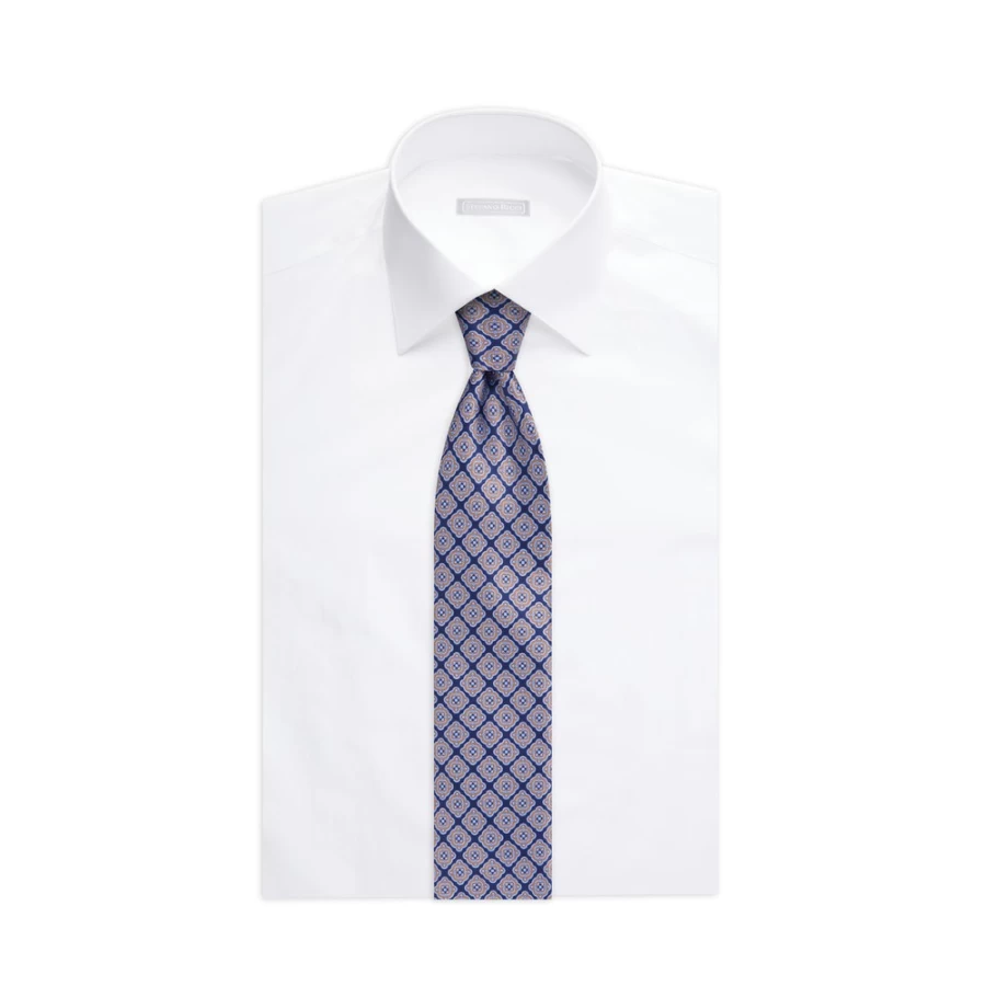 Stefano Ricci Luxury Hand-Printed Silk Tie in Elegant 37026_002 Color