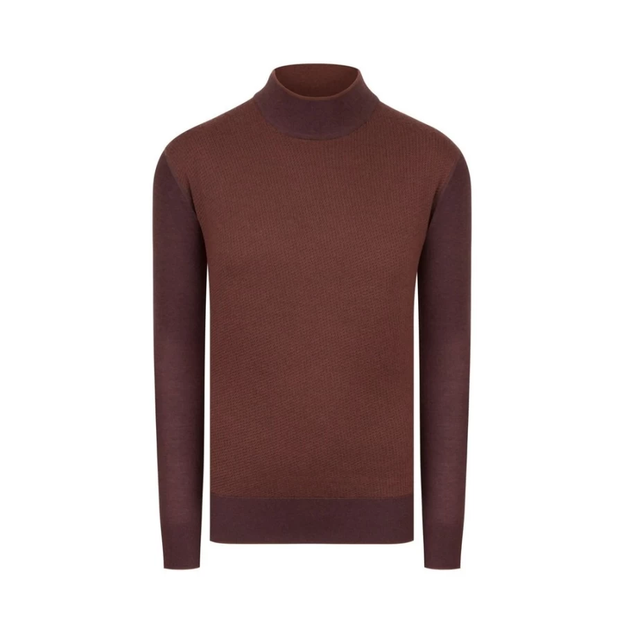 Stefano Ricci Men's Luxury Mockneck Sweater - Premium Knitwear for Sophisticated Style